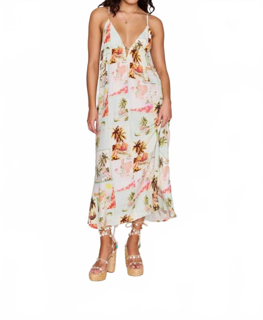 NEW MINKPINK dolce maxi dress in postcard